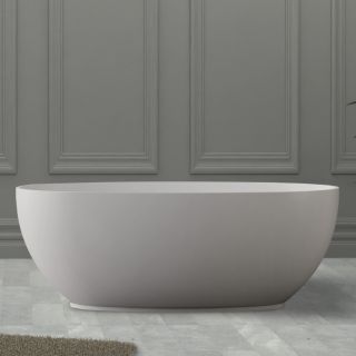 Ванна из искусственного камня ABBER Stein AS9641-1.5 150x78см белый матовый